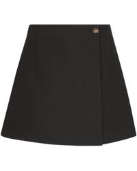 Dior - Skort With Cd Button - Lyst