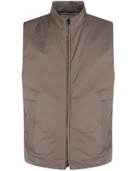 Herno - Zip-Up Sleeveless Gilet - Lyst