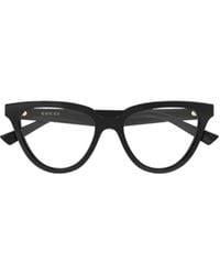 Gucci - Eyewear Cat Eye Frame Glasses - Lyst
