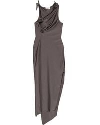 Coperni - Flower-Appliqué Midi Dress - Lyst