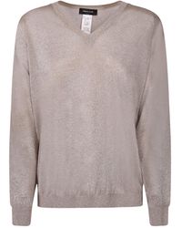 Fabiana Filippi - Long-Sleeved V-Neck Jumper - Lyst