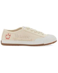 Vivienne Westwood - Logo-Printed Lace-Up Sneakers - Lyst