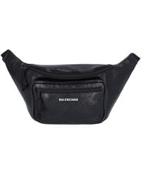 Balenciaga - Logo Embossed Explorer Belt Bag - Lyst