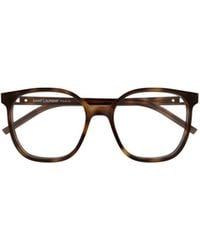 Saint Laurent - Round-Frame Glasses - Lyst