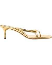 Acne Studios - Metallic Leather Sandals - Lyst