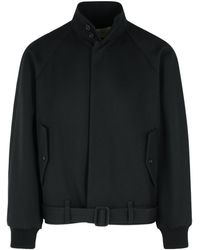 Lanvin - Belted High Neck Jacket - Lyst