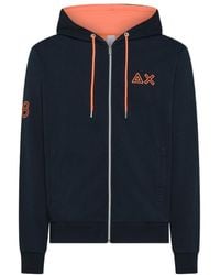 Sun 68 - Zip-Up Logo Hoodie - Lyst