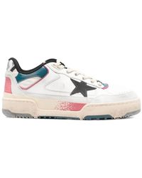 Golden Goose - Leather Sneakers With Star Detail - Lyst