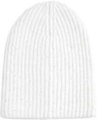 Fabiana Filippi - Sequin Embellished Ribbed-Knit Beanie - Lyst