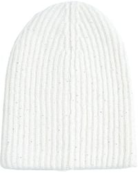 Fabiana Filippi - Sequin Embellished Ribbed-Knit Beanie - Lyst