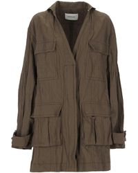 Ferragamo - Ferragamo Pocket Detailed Belted Coat - Lyst