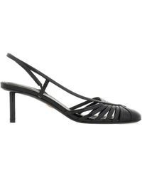 Ferragamo - Logo-Laced High-Heeled Sandals - Lyst