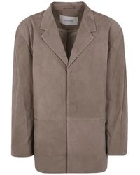 Entire studios - Single Breasted Leather Jacket - Lyst