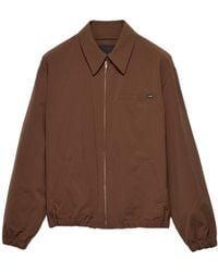 Prada - Zip-Up Bomber Jacket - Lyst