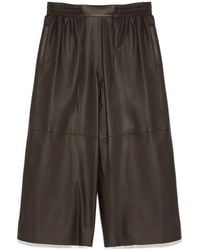 Yves Salomon - Leather Wide-Leg Trousers - Lyst