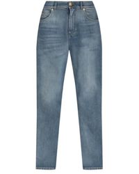 Balmain - Tapered Leg Jeans - Lyst