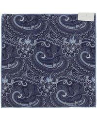 Brunello Cucinelli - Motif-Printed Finished Edge Pocket Square - Lyst