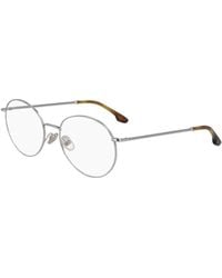 Victoria Beckham - Round-Frame Two-Tone Glasses - Lyst