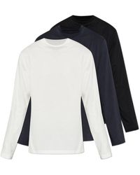 Jil Sander - Three-Pack Long-Sleeve T-Shirts - Lyst