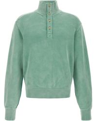 Entire studios - Buttoned Turtleneck Sweatshirt - Lyst