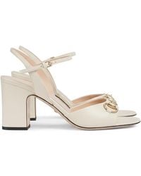 Gucci - Horsebit Detailed Sandals - Lyst
