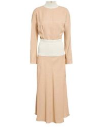 Jil Sander - High-Neck Knit Midi Dress - Lyst