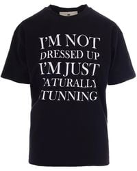 Elisabetta Franchi - Lightweight Jersey T-Shirt With Print - Lyst