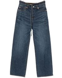 Sacai - Belted Layered-Waist Jeans - Lyst