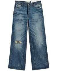 Our Legacy - Distressed Wide-Leg Jeans - Lyst