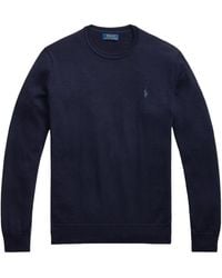 Polo Ralph Lauren - Logo Embroidered Crewneck Jumper - Lyst