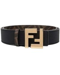 Fendi - Ff Motif Reversible Buckle Belt - Lyst