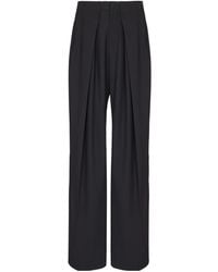 Balmain - Pleated Wide-Leg Pants - Lyst