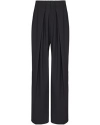 Balmain - Pleated Wide-Leg Pants - Lyst