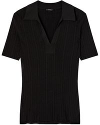JOSEPH - Ribbed Polo-Neck Top - Lyst