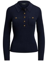 Ralph Lauren - Rib-Knit Long-Sleeve Sweater - Lyst