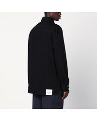 NAMACHEKO Denim Jacket With Velvet Trim in Black for Men | Lyst