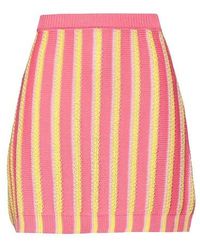 Marni - Striped Knit Umbrella Skirt - Lyst
