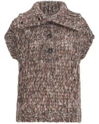 Brunello Cucinelli - Malfilé Mohair Turtleneck Sweater Vest - Lyst