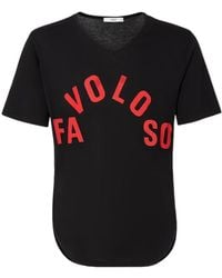 Fendi - Cotton T-Shirt With Favoloso Print - Lyst