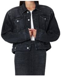 Haikure - Cropped Denim Jacket - Lyst