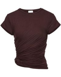 Magda Butrym - 01 Draped Knot T-Shirt - Lyst