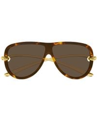 Bottega Veneta - Eyewear Knot Aviator Sunglasses - Lyst