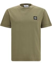 Stone Island - Logo Patch Crewneck T-Shirt - Lyst
