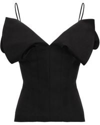 Magda Butrym - V-Neck Corset Top - Lyst