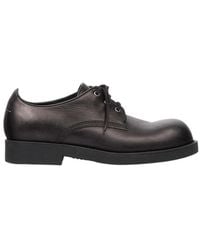 MM6 by Maison Margiela - Eyelets Detail Lace-Up Derby Shoes - Lyst