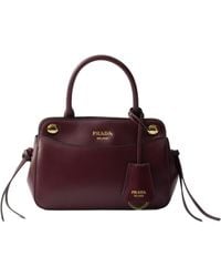 Prada - Carry Mini Leather Handbag - Lyst
