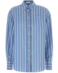 Brunello Cucinelli - Striped Shirt - Lyst