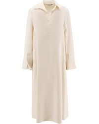 Max Mara - Ossola Collared Long-Sleeved Dress - Lyst