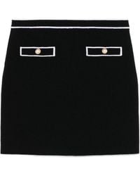 Alice + Olivia - Knitted Mini Skirt - Lyst