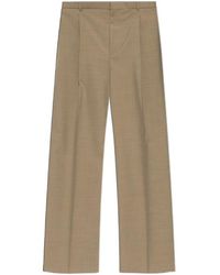 Bottega Veneta - Light Tailored Wool Wide Leg Trousers - Lyst